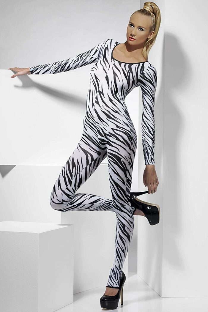 SM 26803 zebra print bodysuit